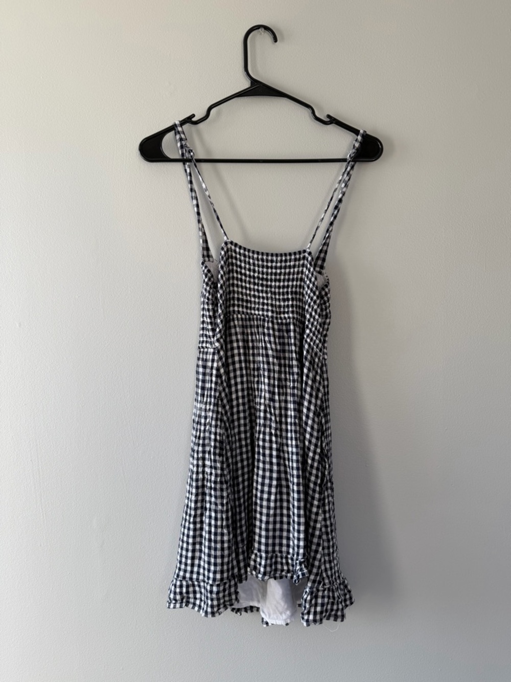 Abercrombie & Fitch Black and White Gingham Dress - Picture 3 of 3